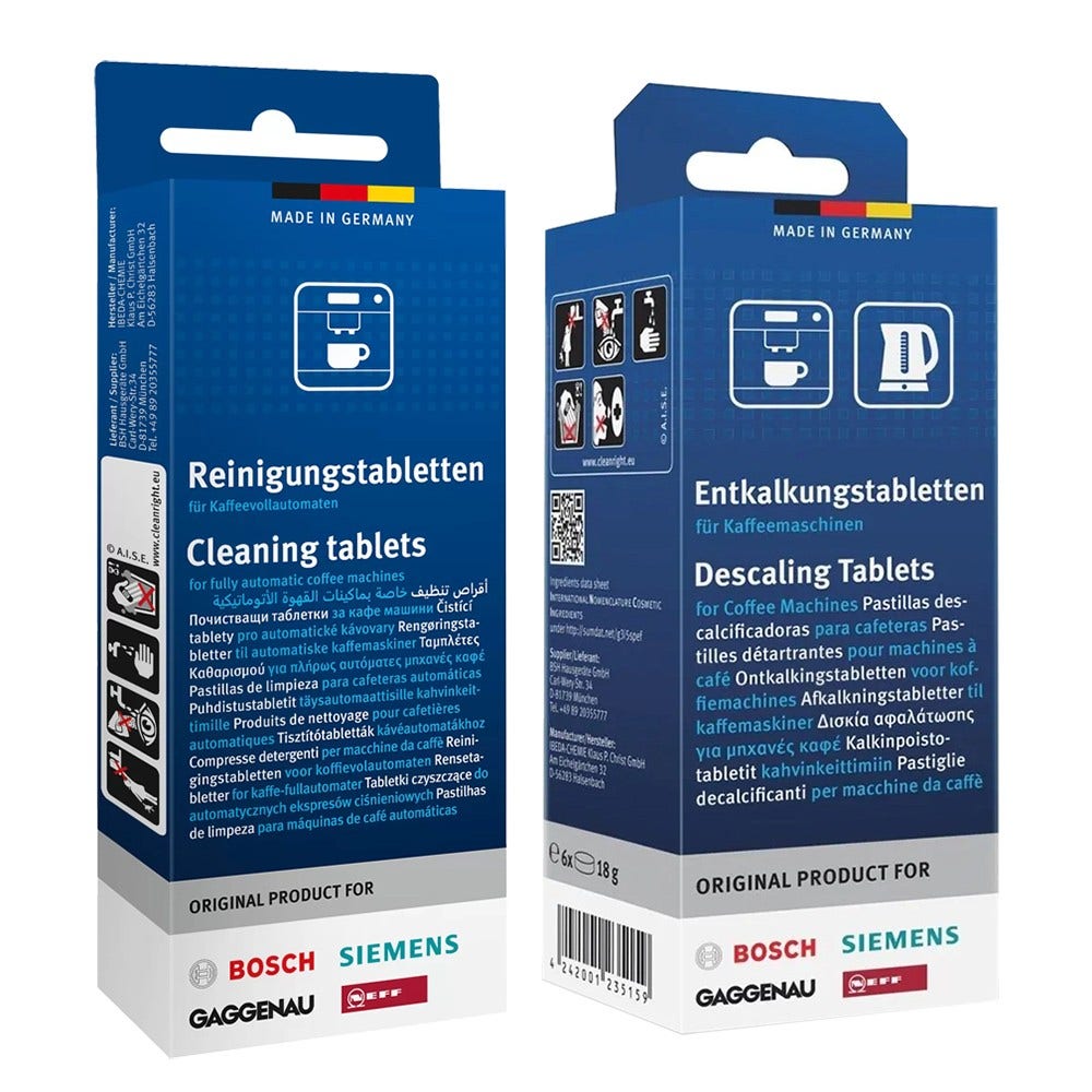 Gaggenau Onderhoudsset Koffiemachine Ontkalkingstabletten + Reinigingstabletten