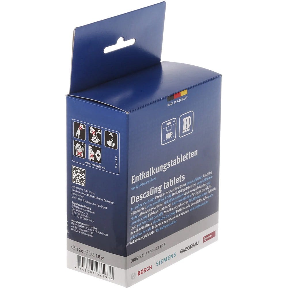 Bosch Ontkalkingstabletten 00312454 (12x18g)