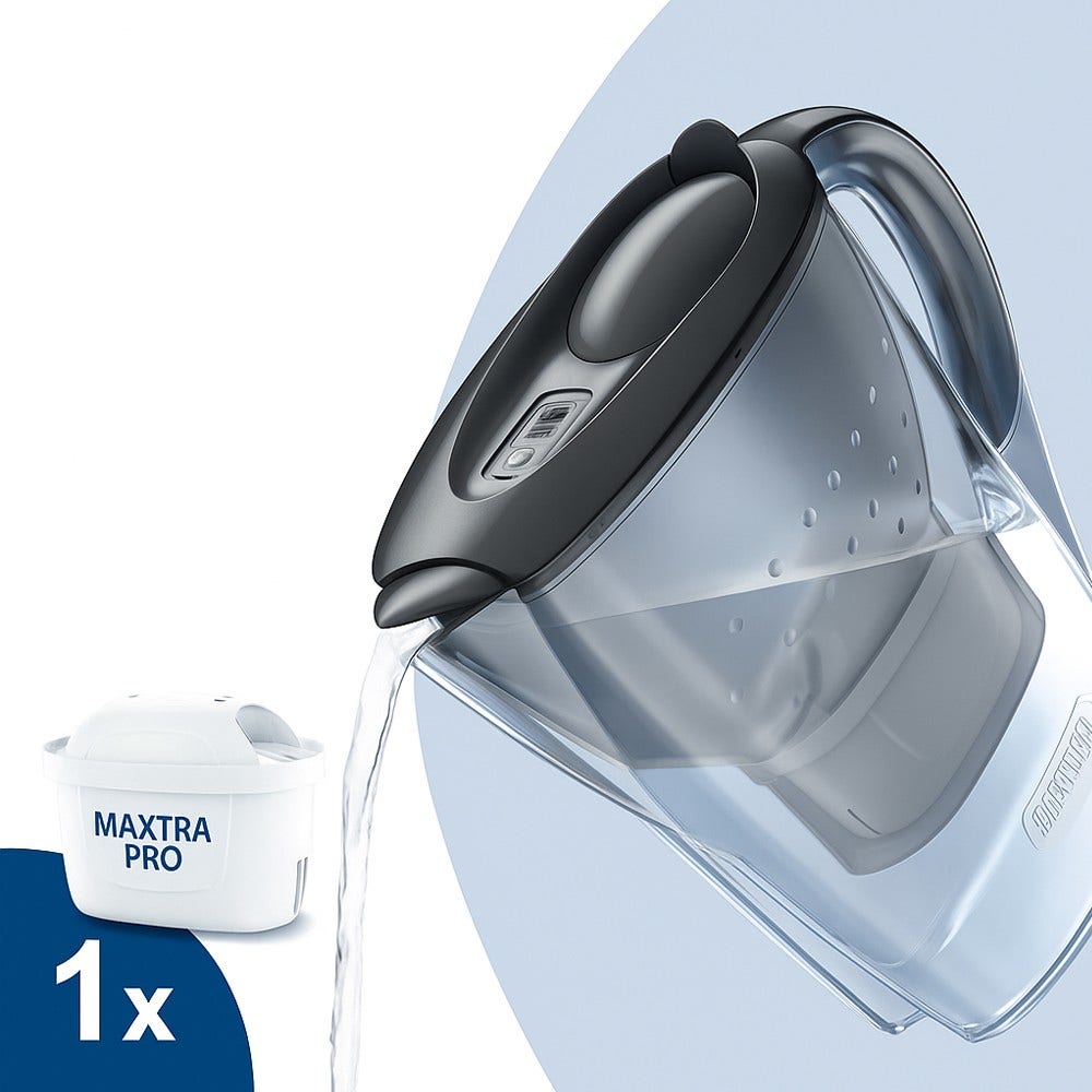 BRITA Marella Waterfilterkan 2.4L Grijs + MAXTRA PRO Waterfilter 1051121