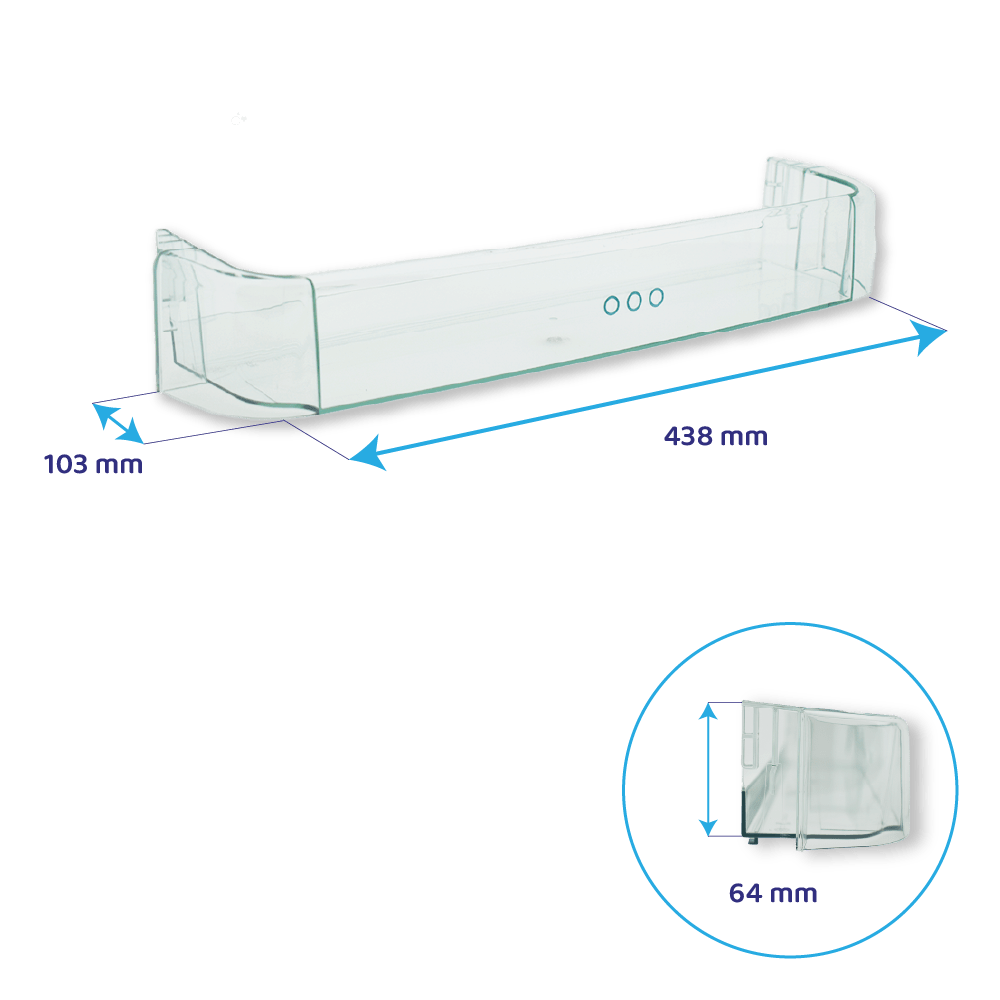 Electrolux Koelkast Flessenbak 438x103mm / 2246121145