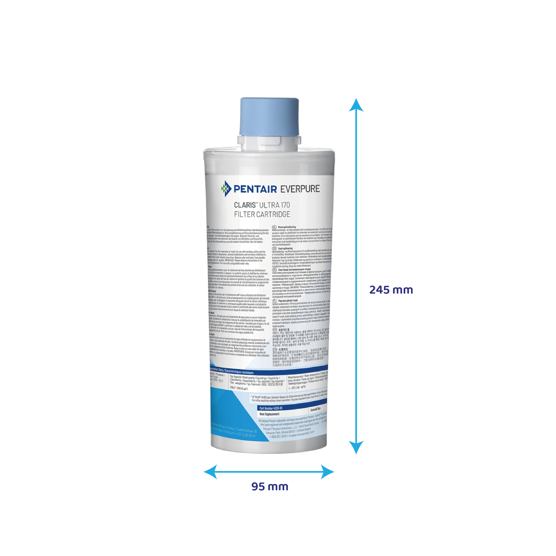 Everpure Waterfilter 120.0305.558 geschikt voor Franke Pro M