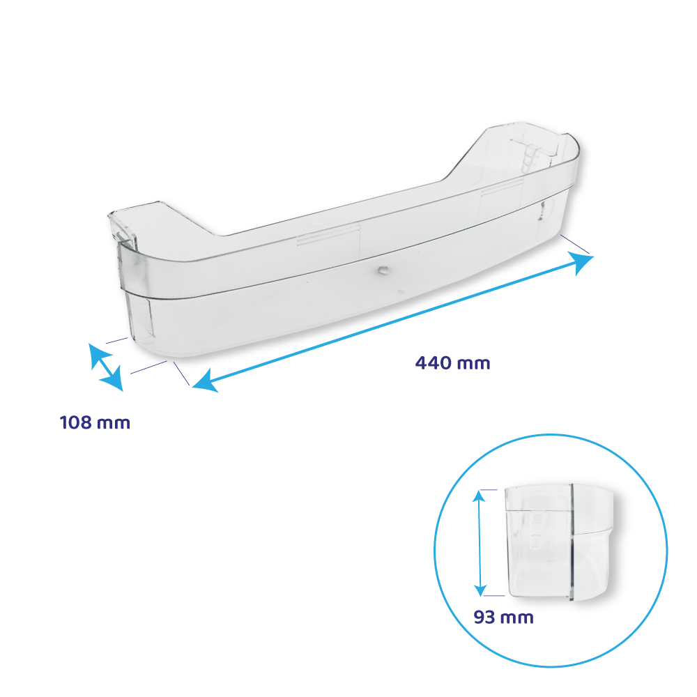 Bauknecht Koelkast Flessenbak 440x108mm / 481241848957