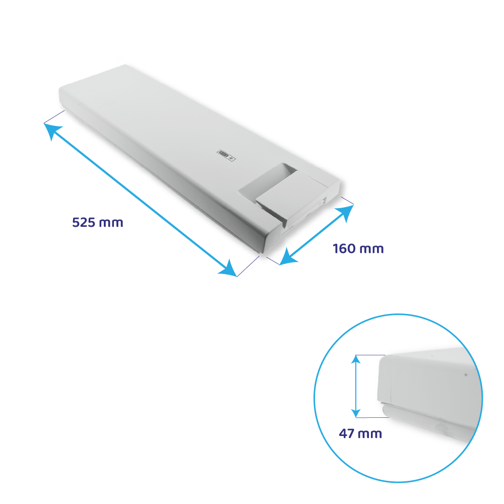 Vriesvakdeur geschikt voor Ikea 525x160mm / 481244069308