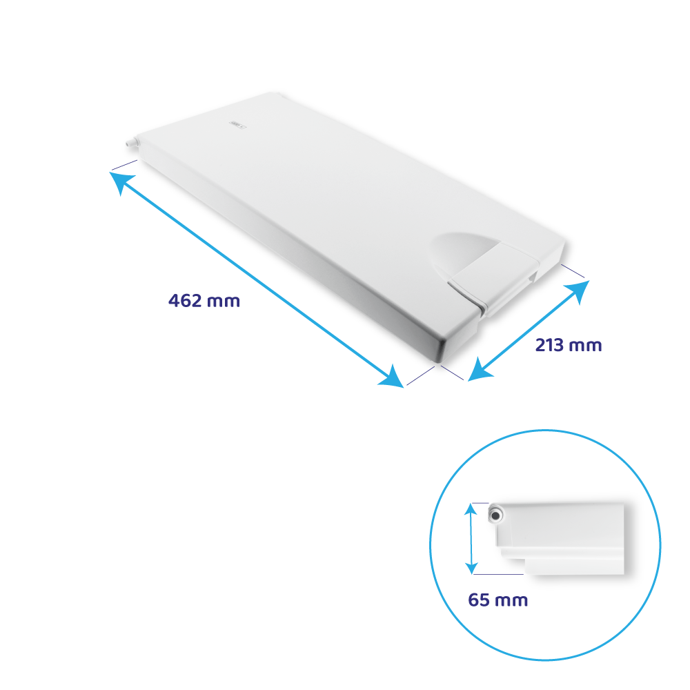 Whirlpool Vriesvakdeur 462x213mm / 81244069338
