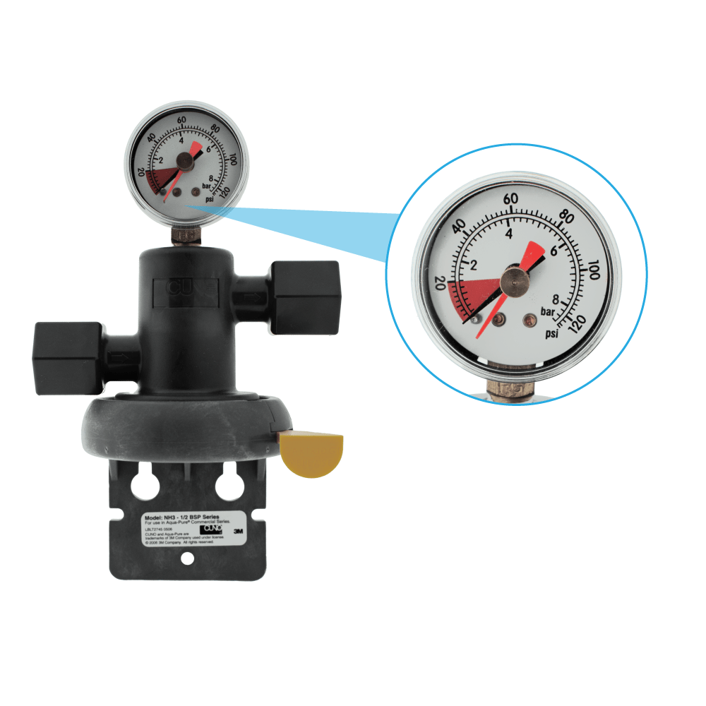3M™ Filterkop met drukmeter NH3-BSPT