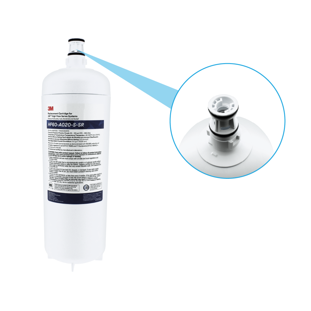 3M™ High Flow Carbonless Absolute Waterfilter HF60-A020-S-SR / 5637225
