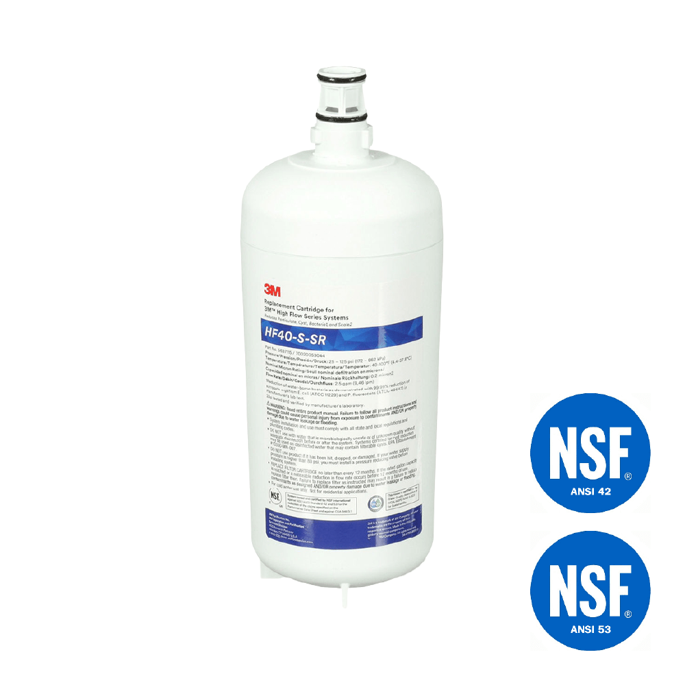 3M™ High Flow Carbonless Waterfilter HF40-S-SR