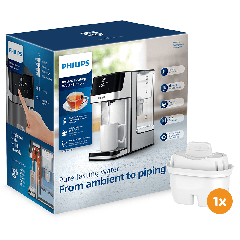 Philips Heetwaterdispenser ADD5910M (filtert PFAS) compatibel met BRITA