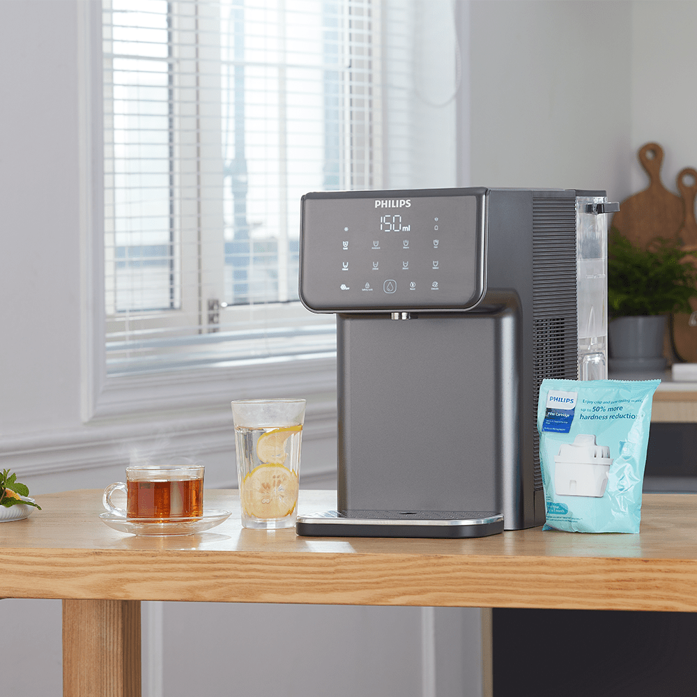 Philips Alles-in-één Waterstation Heet + Koud ADD5981GR (filtert PFAS) compatibel met BRITA