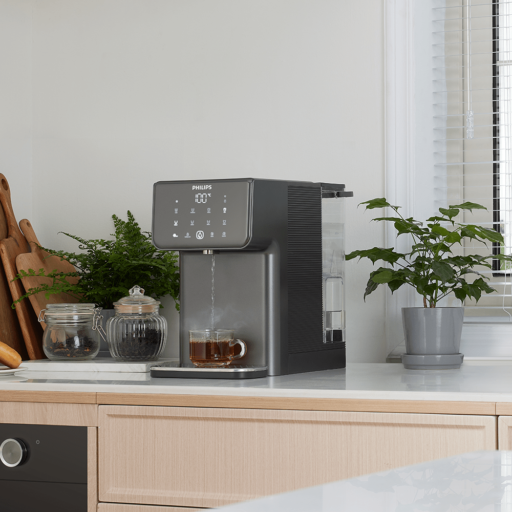 Philips Alles-in-één Waterstation Heet + Koud ADD5981GR (filtert PFAS) compatibel met BRITA
