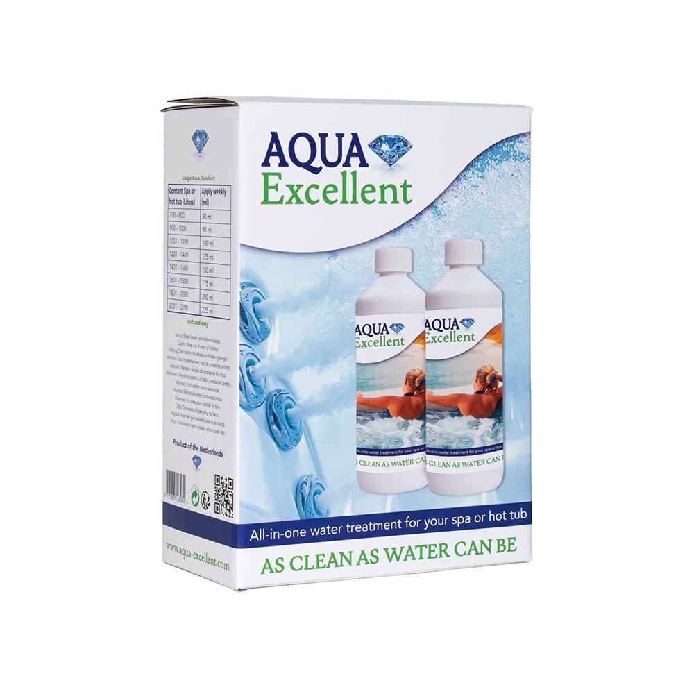 Aqua Excellent All-In-One Wateronderhoud voor Spa en Hottub (2x1L)