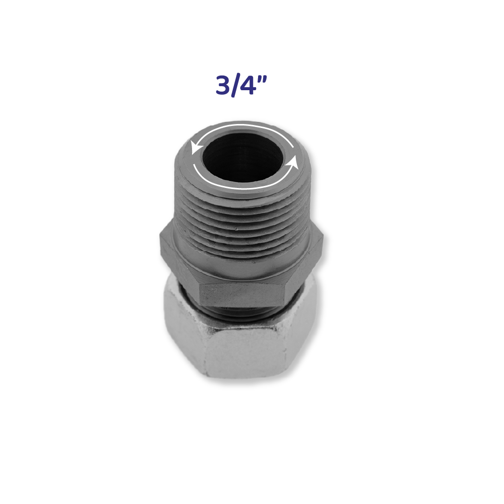 3M™ AP900 Connector 1" NPT naar 1" BSPT  voor Lekvrije Europese aansluiting