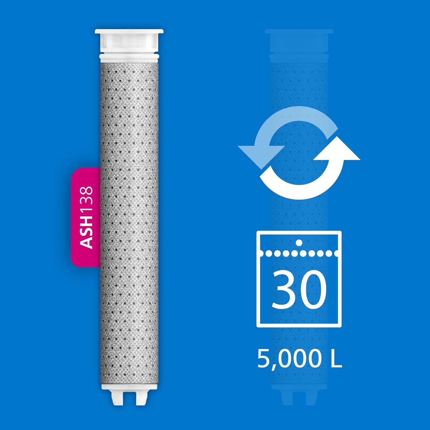 Philips Douchekop met Filter Zwart ASH1516BK (vermindert chloor, lood en pesticiden)