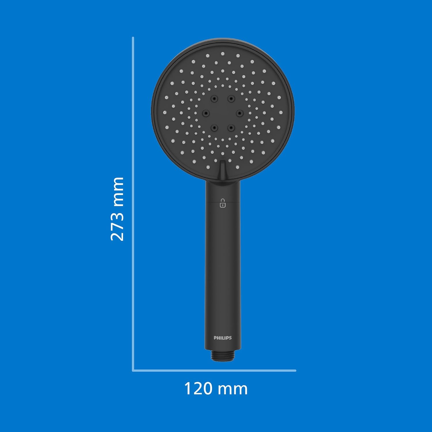Philips Douchekop met Filter Zwart ASH1516BK (vermindert chloor, lood en pesticiden)