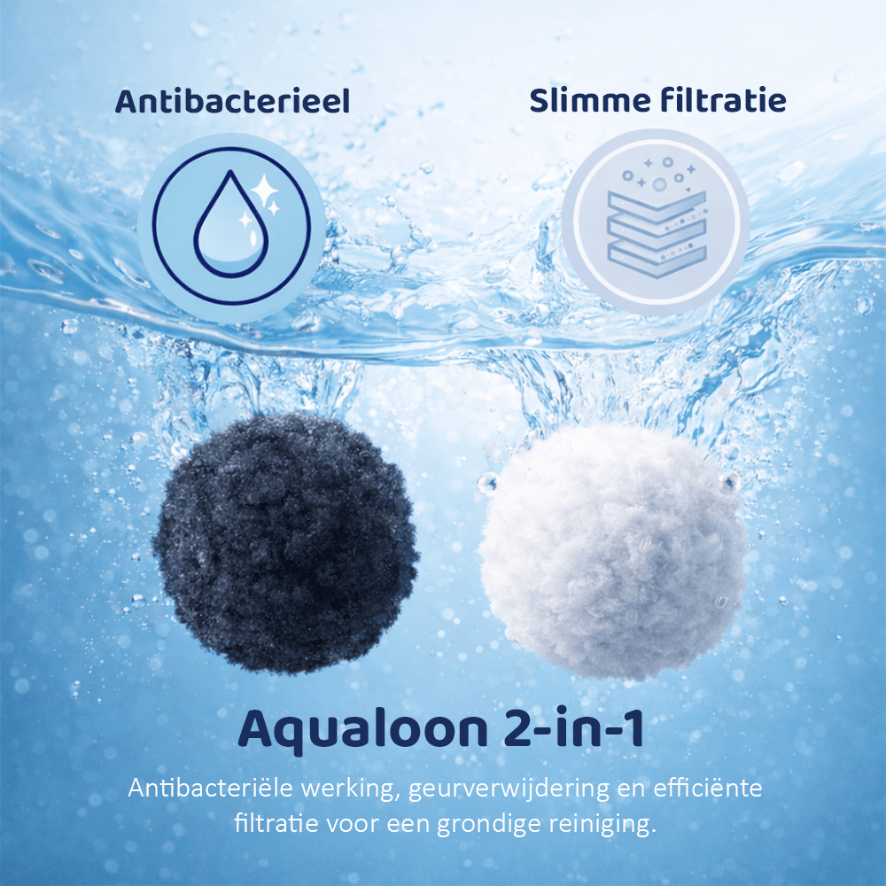Aqualoon Zwembad Filterbollen 700 g – Vervangt 25 kg Filterzand | Wasbaar & Herbruikbaar