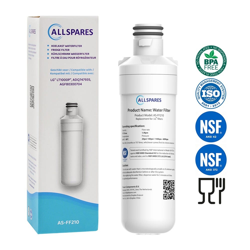 Waterfilter geschikt voor LG LT1000P / AGF80300704 / ADQ74793501