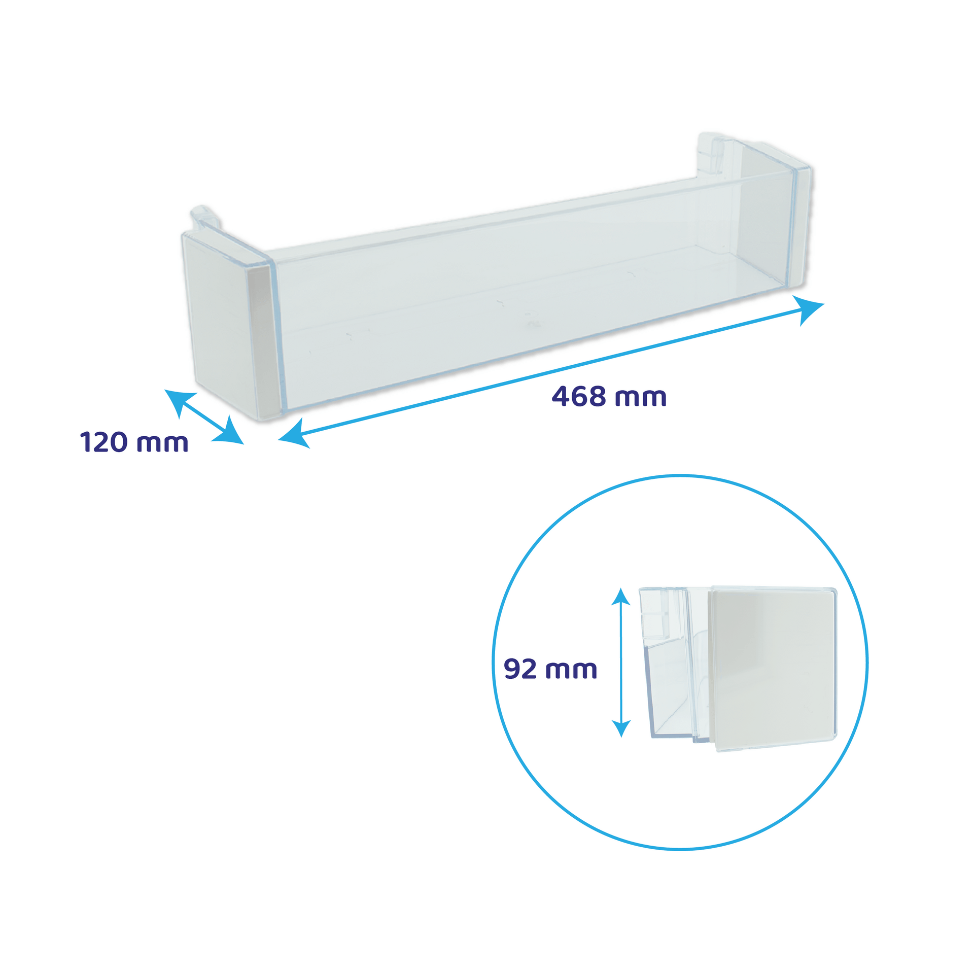 Koelkast Flessenbak 468x120mm geschikt voor Siemens 00704760