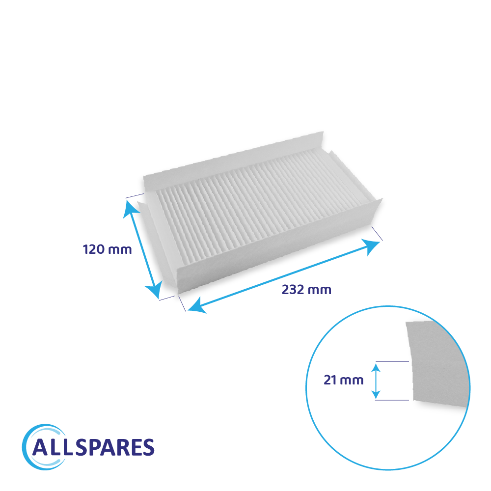Filter F7/G4 geschikt voor Zehnder ComfoAir 180 (2st.)