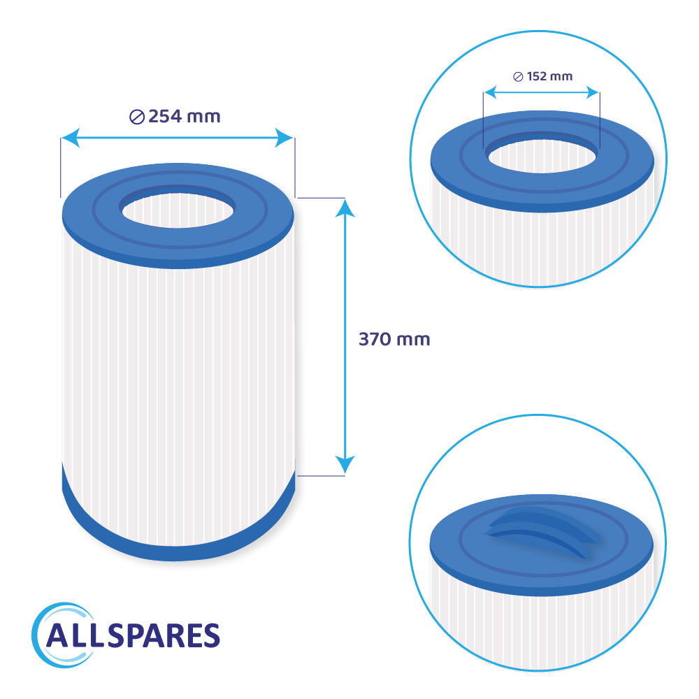 Zwembad Waterfilter geschikt voor Waterair Sherlock 100 / 008404 