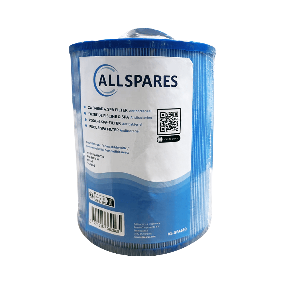 Spa Waterfilter geschikt voor Wellis AKU0135 / PWL35P3-M / 60358 (antibacterieel)