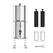 RVS Zwaartekracht Waterfiltersysteem (8,5l) incl. 2 Koolstoffilters & 2 Fluoridefilters