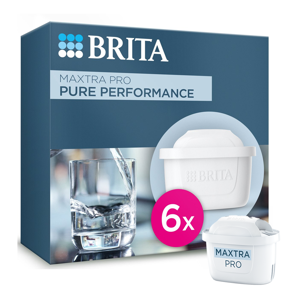 BRITA MAXTRA PRO PURE PERFORMANCE Waterfilter 6-pack (filtert PFAS)