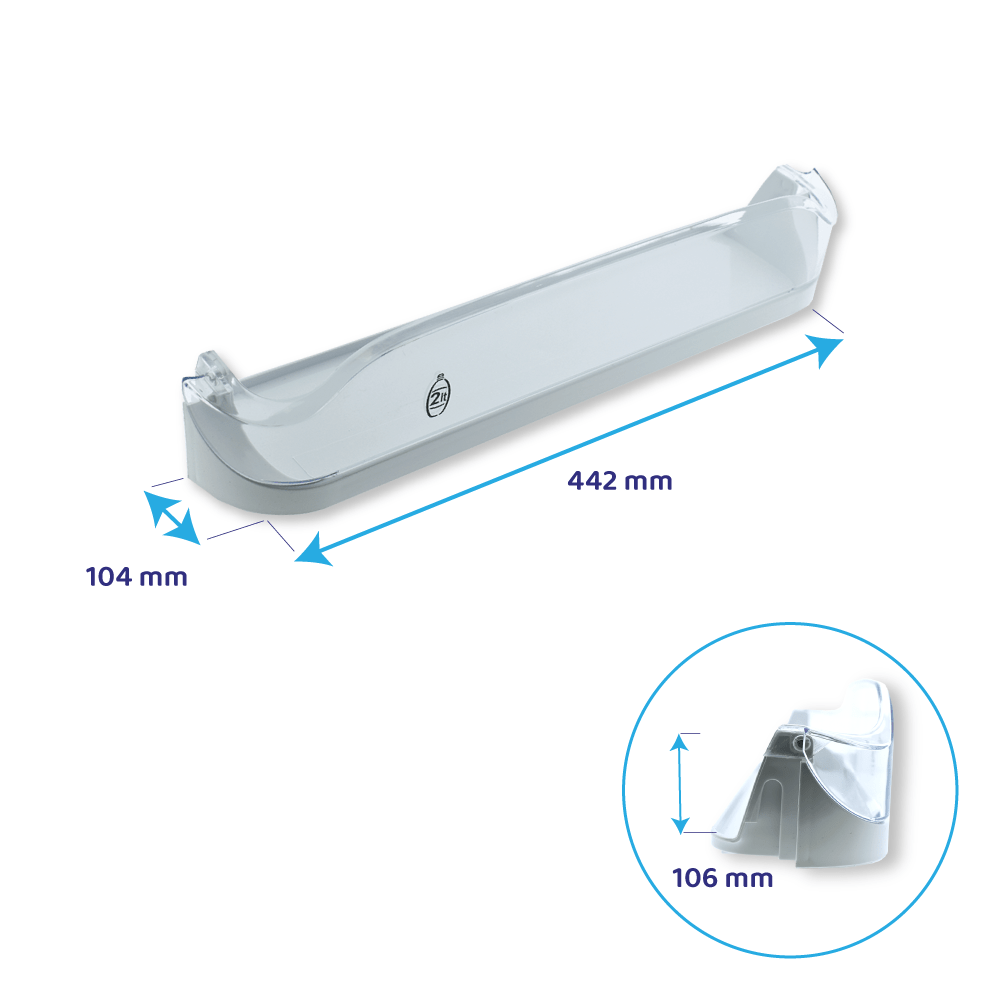 Hotpoint-Ariston Koelkast Flessenbak 442x104mm / C00283225