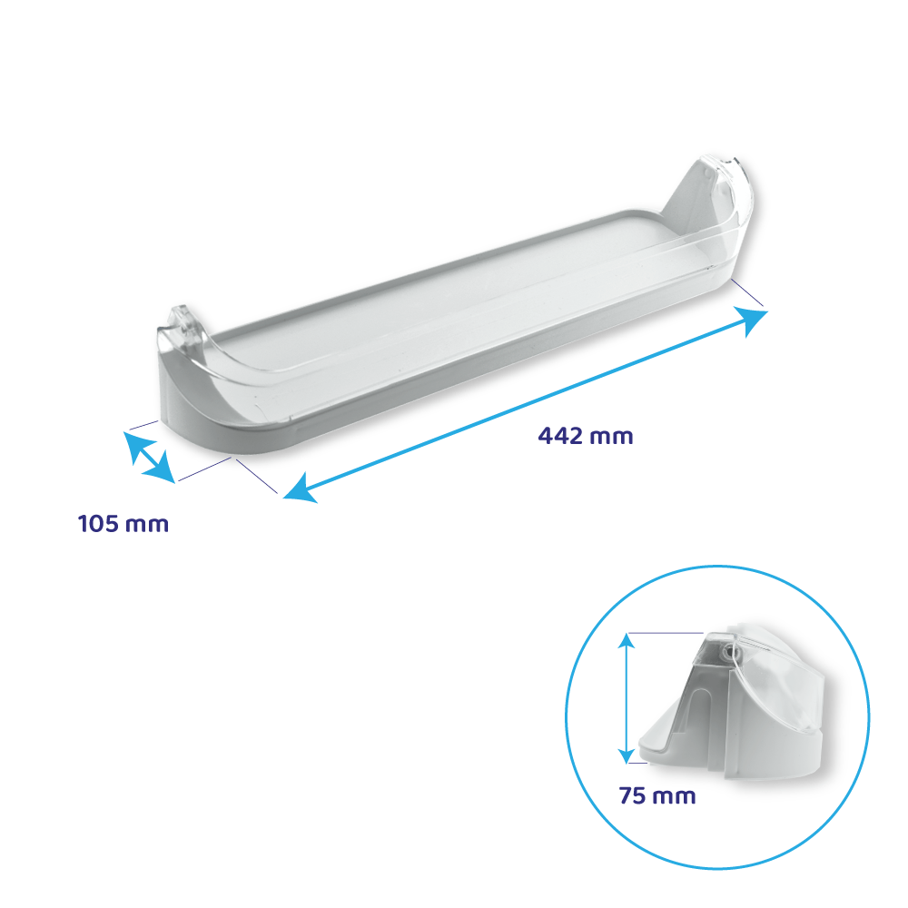 Hotpoint-Ariston Koelkast Flessenbak 442x105mm / C00283254