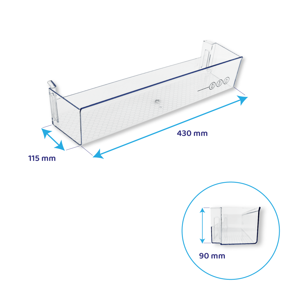 Beko Koelkast Flessenbak 430x115x90mm / C00864909