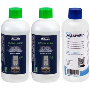 Delonghi EcoDecalk Vloeibare Ontkalker (500ml) DLSC500 Promopack (2+1)