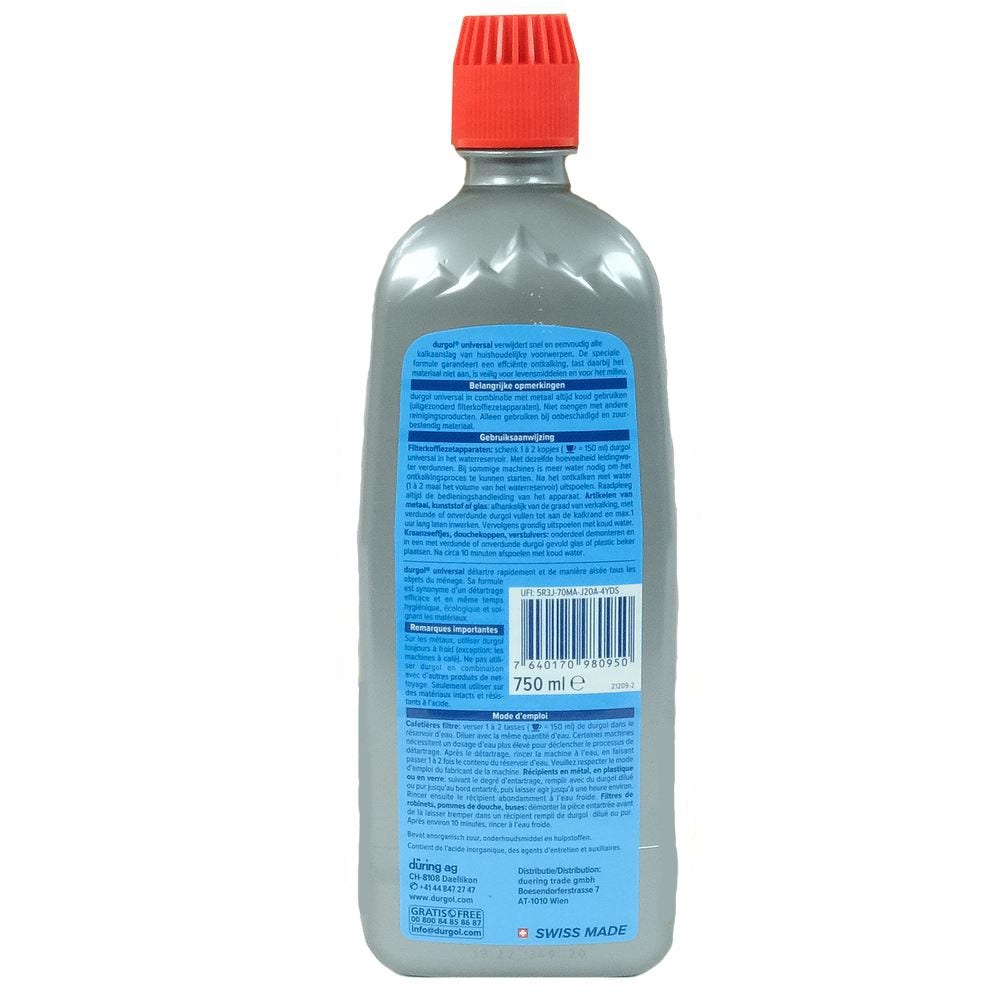 Durgol Universele Vloeibare Ontkalker (750ml)