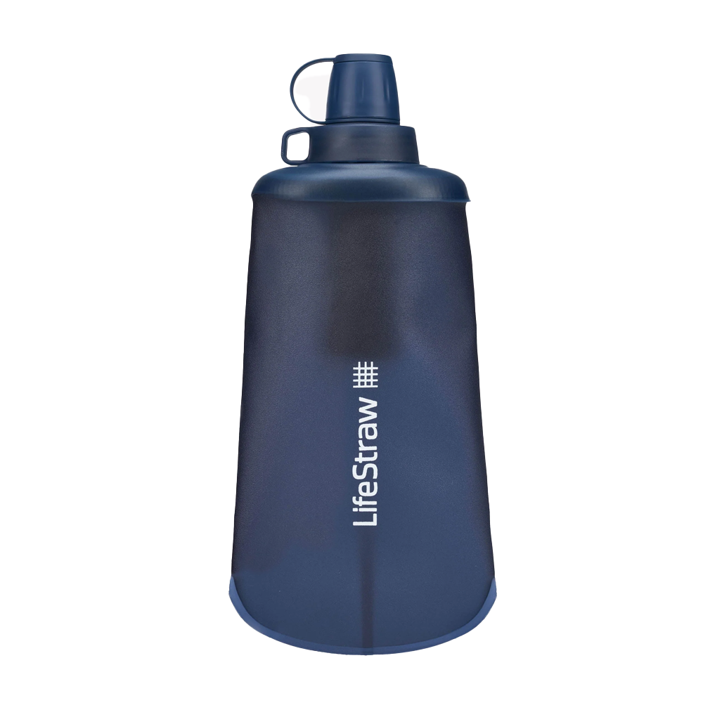 Lifestraw Peak Series Collapsible Squeeze Bottle 650ml Mountain Blue