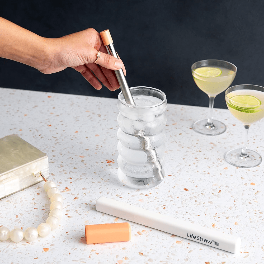 LifeStraw Sip Filterrietje RVS - Abrikoosroze