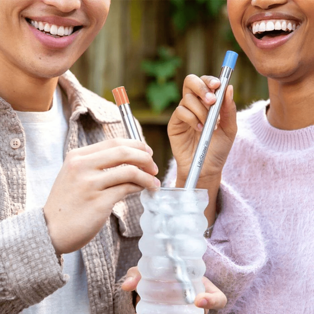 LifeStraw Sip Filterrietje RVS - Abrikoosroze