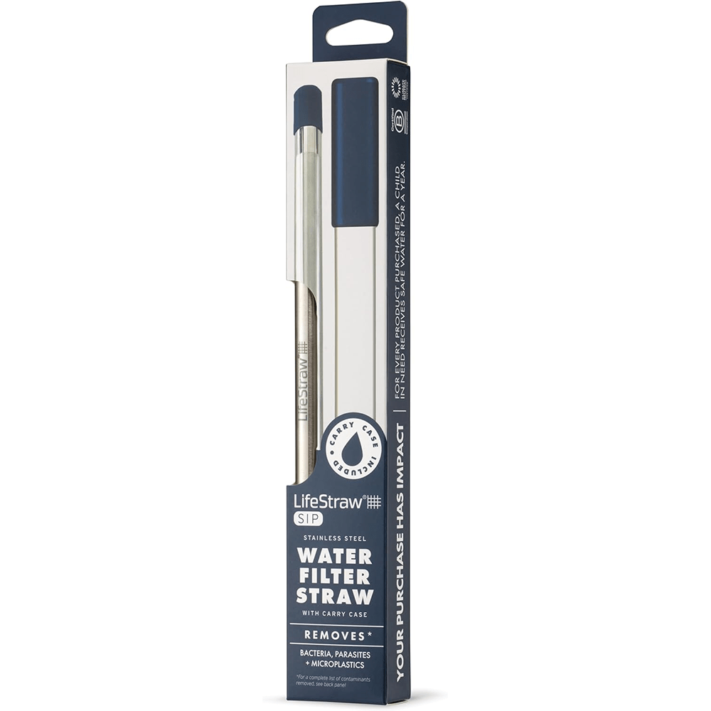 LifeStraw Sip Filterrietje RVS - Middernachtblauw