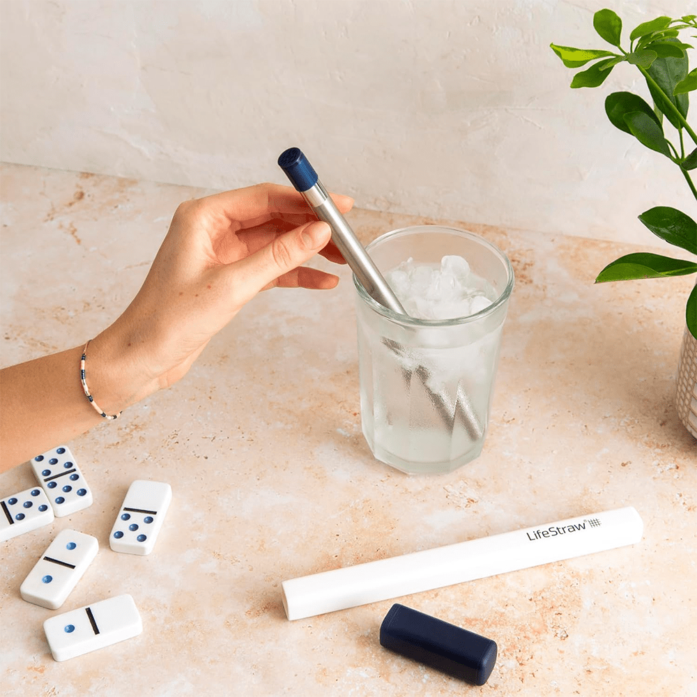 LifeStraw Sip Filterrietje RVS - Middernachtblauw