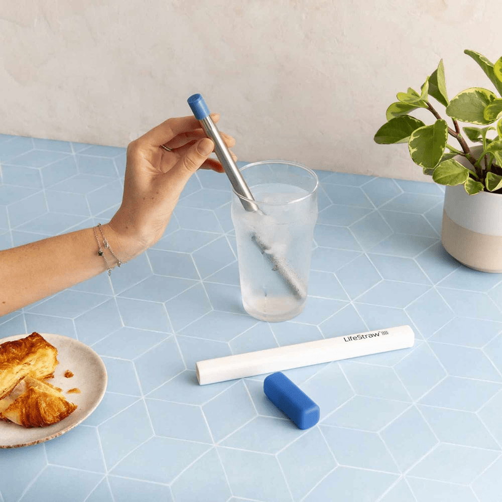 LifeStraw Sip Filterrietje RVS - Stormblauw