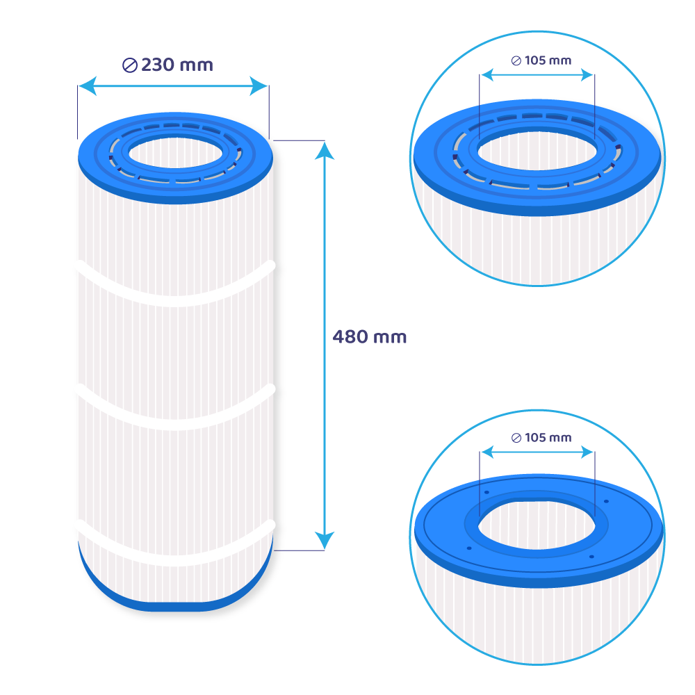 Darlly Zwembad Waterfilter PC115 / UHD-SR70 / PSR70-4