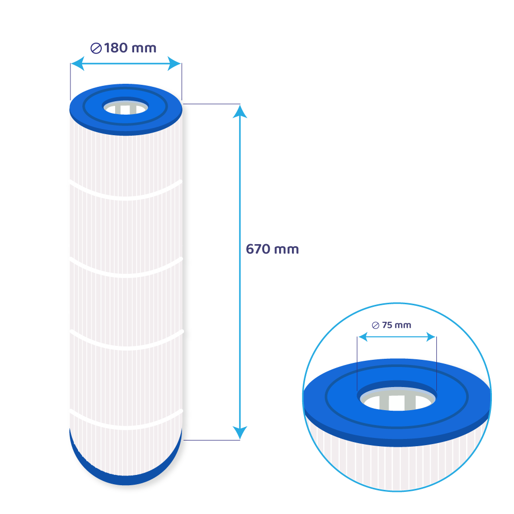 Darlly Zwembad Waterfilter Hayward StarClear CX880RE / C4000 / C4025 / C4030