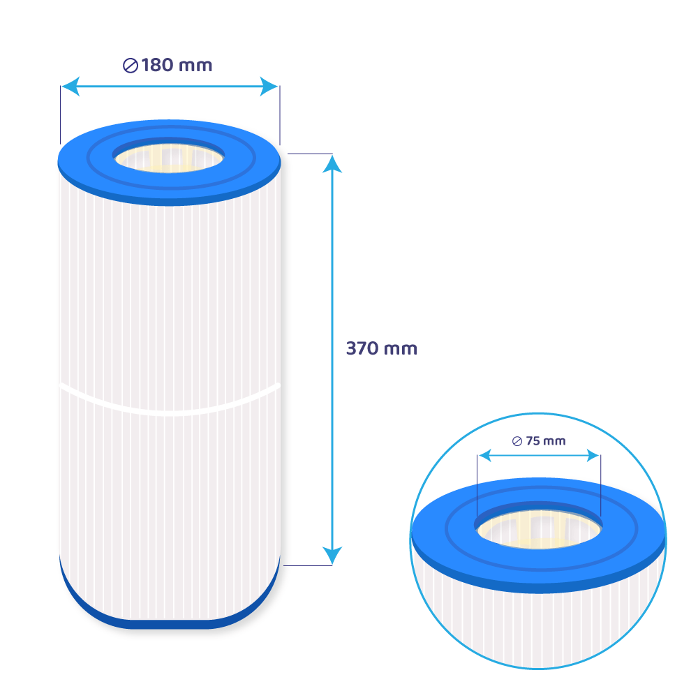 Darlly Zwembad Waterfilter Hayward SwimClear CX480XRE / CE480RE / C2025 / PC125 / CE480RE / C-7458 