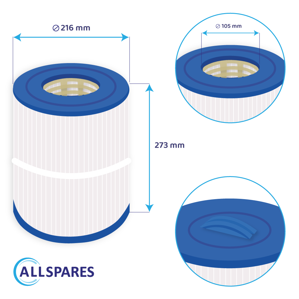 Zwembad Waterfilter geschikt voor Hayward CX400RE / PA40SF / C-8340 / FC-1295