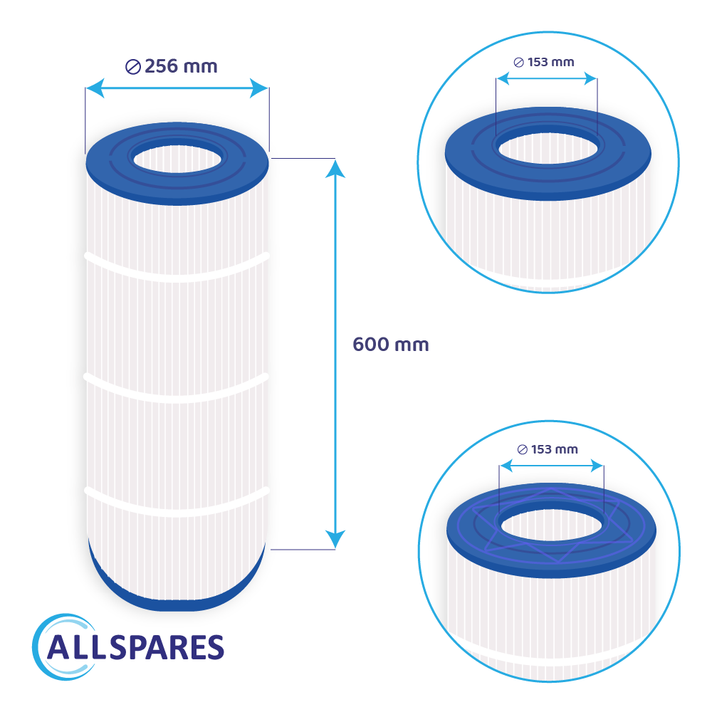 Zwembad Waterfilter geschikt voor Pentair Clean & Clear 100 / H-RAF173215
