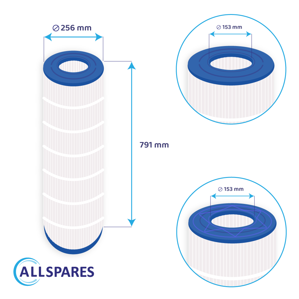 Zwembad Waterfilter geschikt voor Pentair Clean & Clear 150 / H-RAF173216