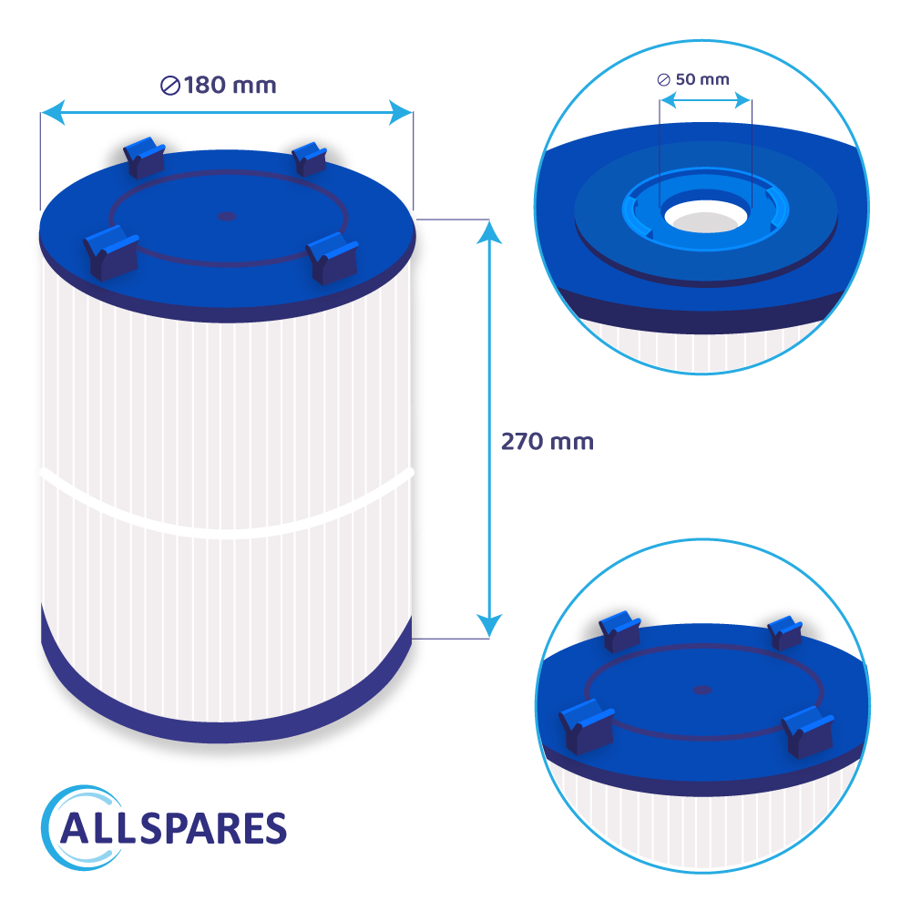 Spa Waterfilter geschikt voor Dimension One / SC730 / 70759 / C-7367