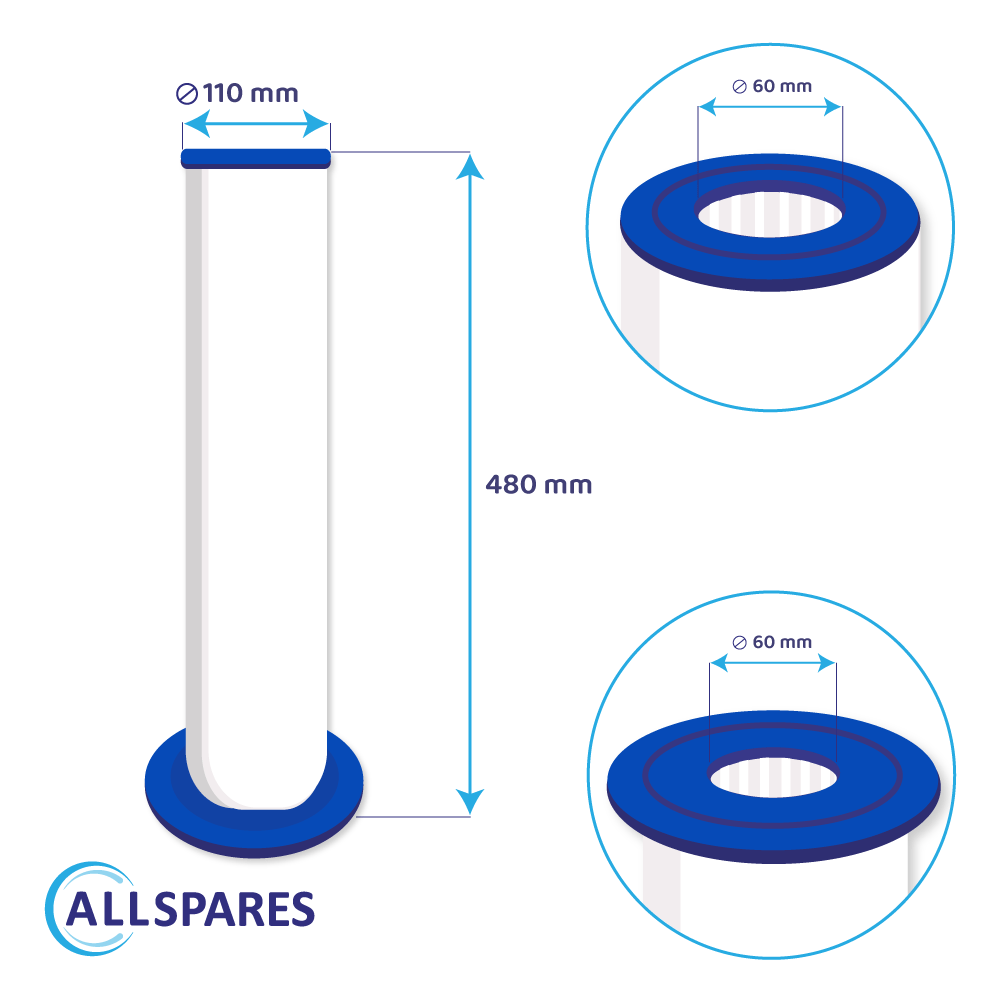 Spa Waterfilter geschikt voor SC762 / PP1604 / 6473-164