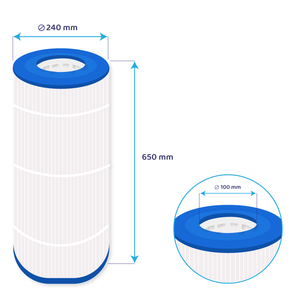 Darlly Zwembad Waterfilter AstralPool Terra 150 / Astral 2515 CE / PAST150 / PC137 / C-8415