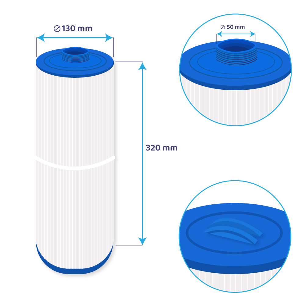 Darlly Spa Waterfilter Marquis Vector 21 / Celebrity / SC703 / 50351 / 5CH-352