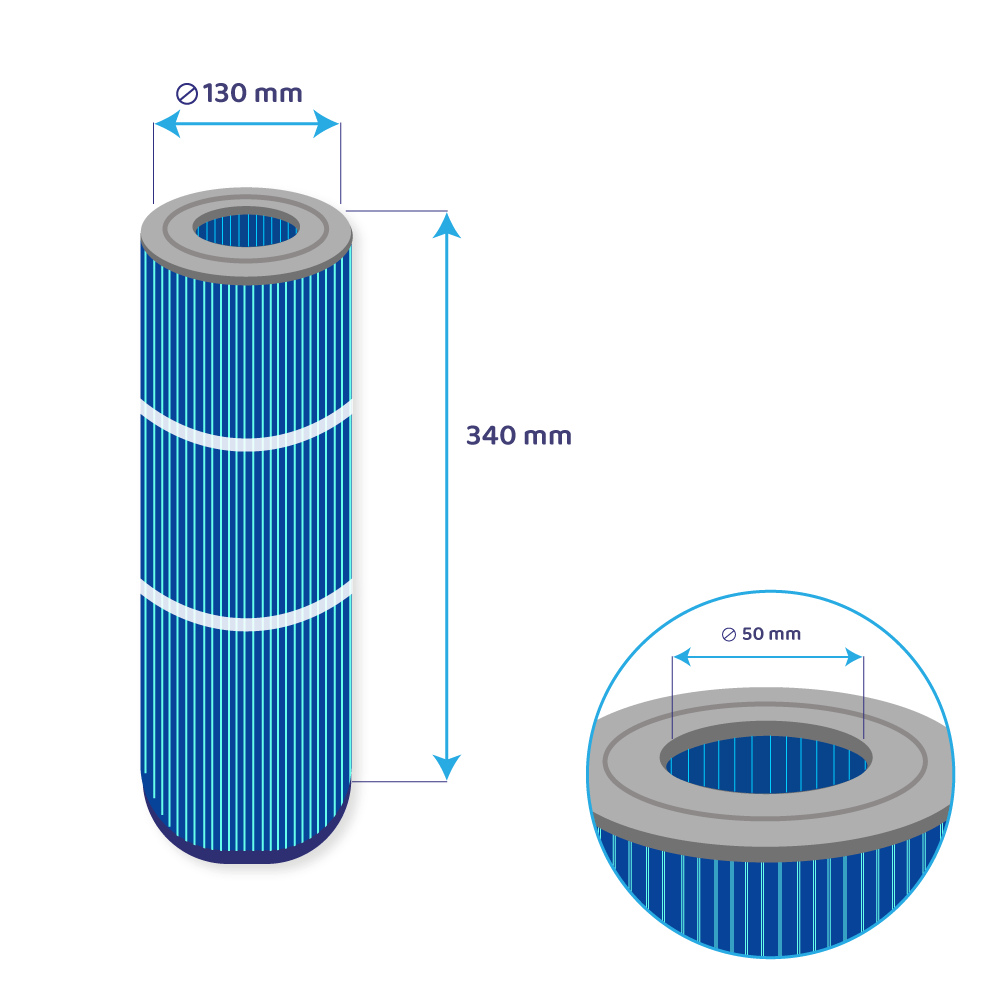 Darlly Silverstream Spa Waterfilter SC704-S / 42513 (antibacterieel)