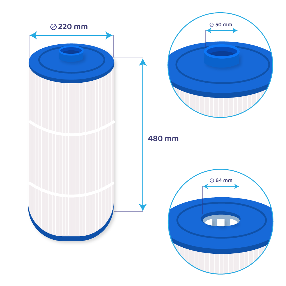 Darlly Spa Waterfilter Sundance 6540-488 / SC708 / 81252 / C-8326