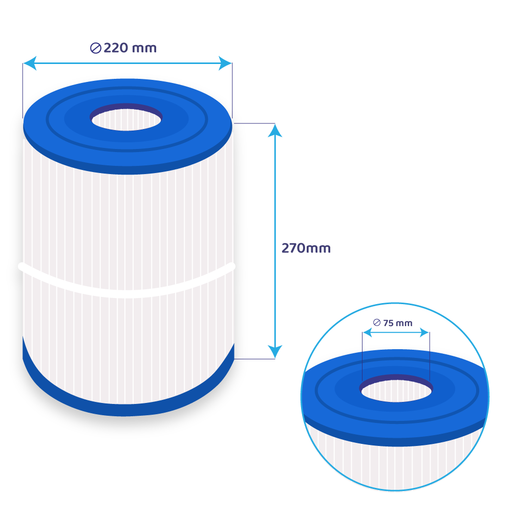 Darlly Spa Waterfilter SC713 / 80651 / C-8465